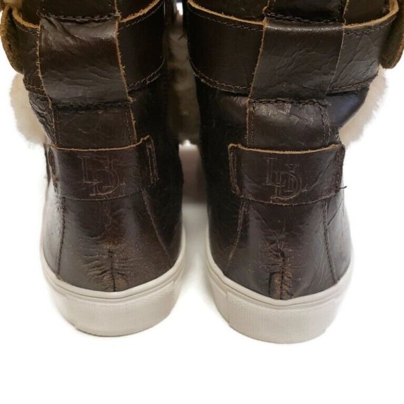 Luxe De Leon Monterrey Bronze Nubuck Leather Ankle Boots Size 9 Brown L109W-275 - Picture 7 of 10